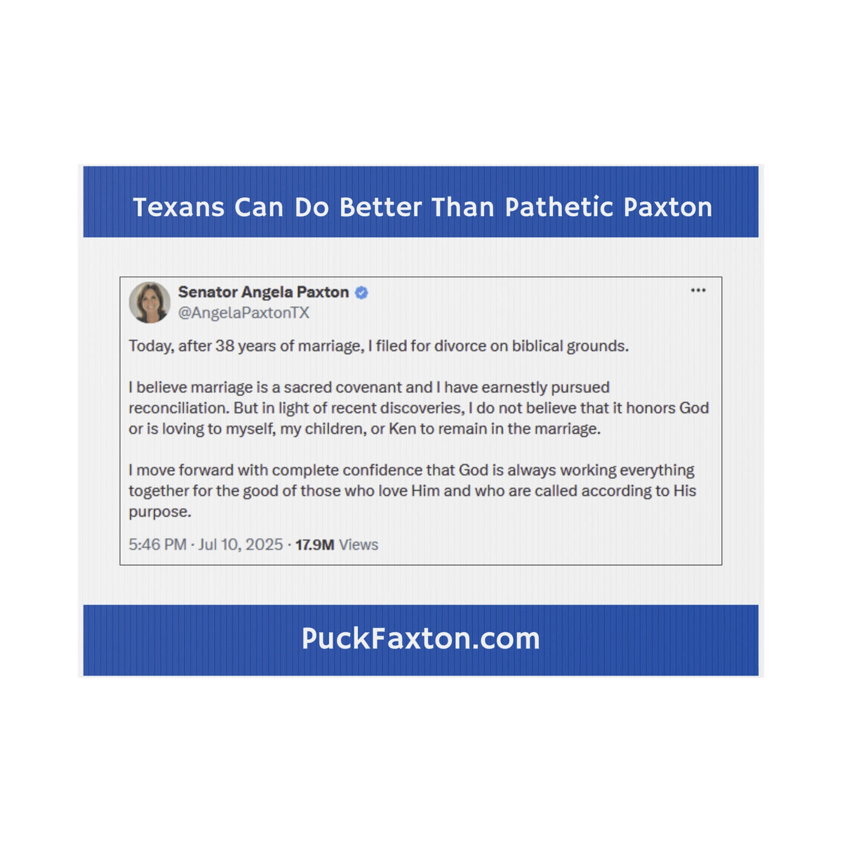 "Puck Faxton" Yard Sign - The Horse's Mouth