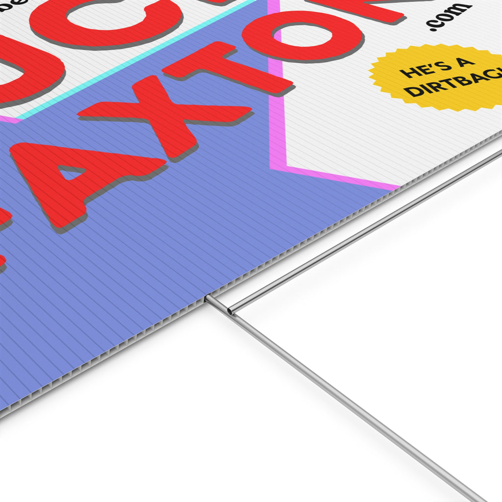 "Puck Faxton" Yard Sign - Retro Call To Action