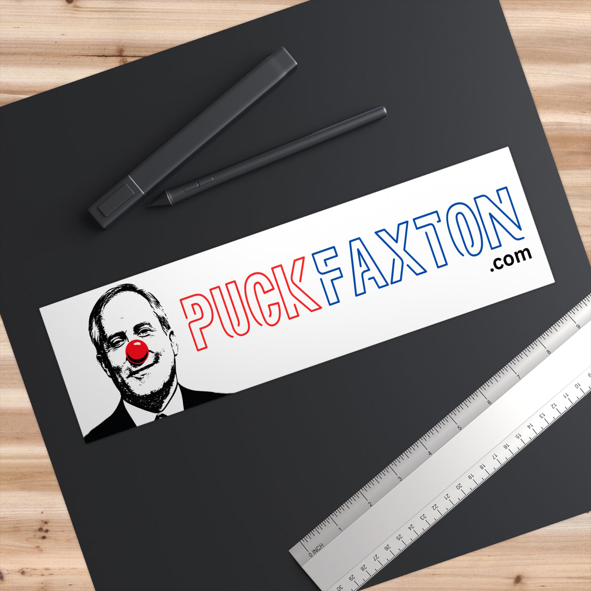 "PUCK Faxton" Bumper Sticker - Neon Clown
