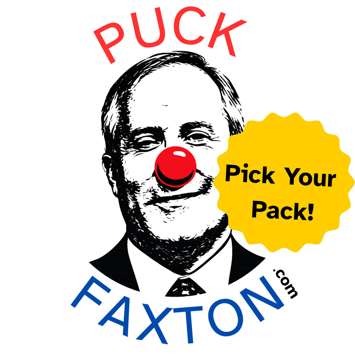 "Puck Faxton" - OG Round Sticker 2-inch Sticker Pack!